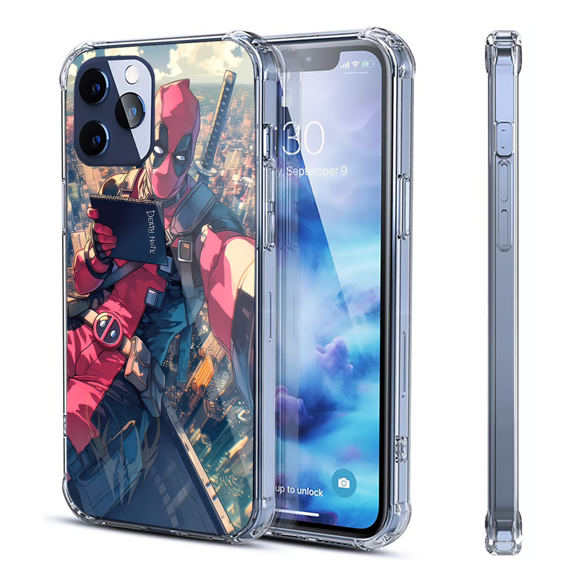 （画像用） Deadpool デッドプール 【iPhone 12シリーズ対応】透明スマホケース（クリアソフトケース）